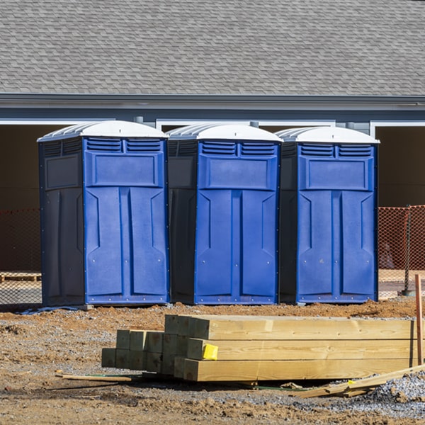 what is the maximum capacity for a single portable restroom in New Meadows